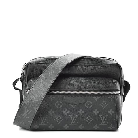 Louis Vuitton Outdoor Messenger Monogram Eclipse Taiga Black 